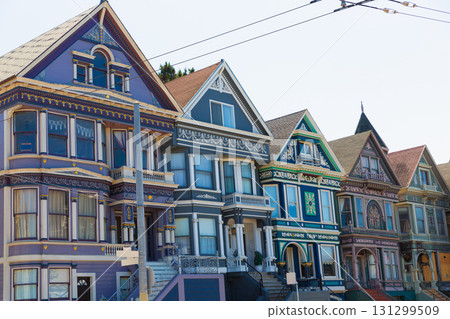 San Francisco Victorian houses in Haight Ashbury California 131299509
