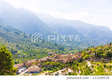 Fornalutx village in Majorca Balearic island Fornalutx village in Majorca Balearic island 131299526