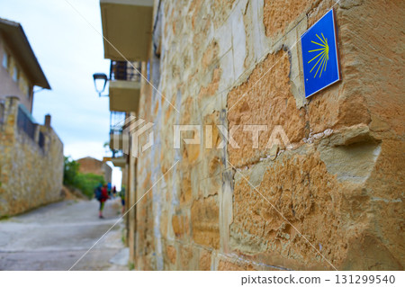 The Way of Saint James shell sign in Navarra 131299540