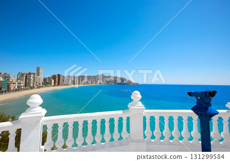 Benidorm Levante beach in Alicante Spain 131299584
