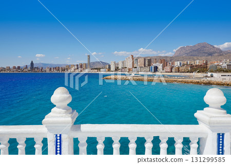 Benidorm Poniente beach in Alicante Spain Benidorm Poniente beach in Alicante Spain 131299585