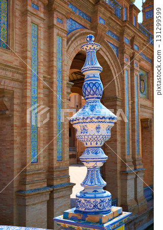 Seville Sevilla Plaza Espana Andalusia Spain 131299599