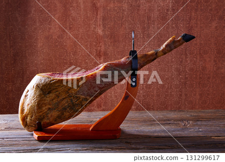 Iberian ham pata negra from Spain 131299617