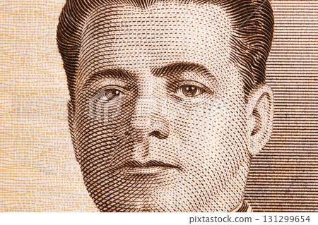 Jose Felix Estigarribia a closeup portrait from Paraguayan money Jose Felix Estigarribia a closeup portrait from Paraguayan money 131299654