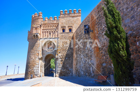 Toledo Puerta del Sol door in Spain Toledo Puerta del Sol door in Spain 131299759