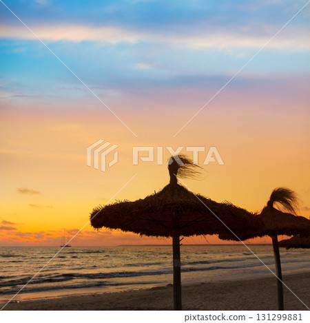 Majorca Sunset in Es Trenc beach in Campos Majorca Sunset in Es Trenc beach in Campos 131299881