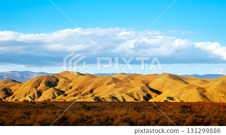 Almeria Tabernas desert mountains in Spain 131299886