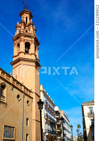 Valencia Navellos street and Sant Llorenc church Valencia Navellos street and Sant Llorenc church 131299912