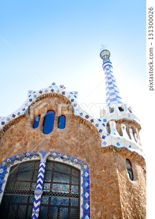 Barcelona Park Guell Gingerbread House of Gaudi Barcelona Park Guell Gingerbread House of Gaudi 131300026