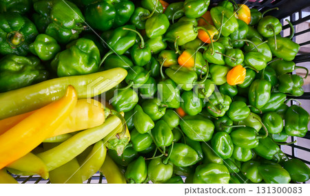 Mexican market vegetables chili habanero Mexican market vegetables chili habanero 131300083