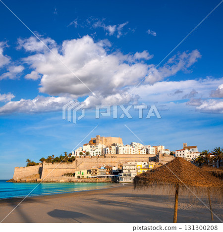 Peniscola Castle and beach in Castellon Spain Peniscola Castle and beach in Castellon Spain 131300208