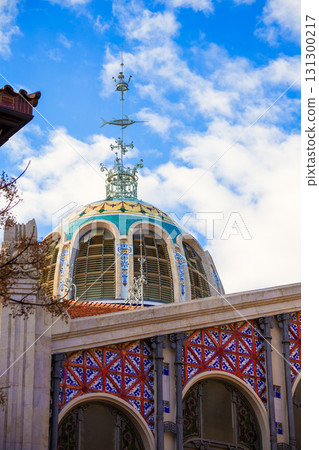Valencia Mercado Central market outdoor dome Spain 131300217