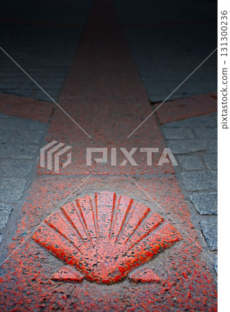 Burgos Way of Saint James sign in Castilla Spain Burgos Way of Saint James sign in Castilla Spain 131300236