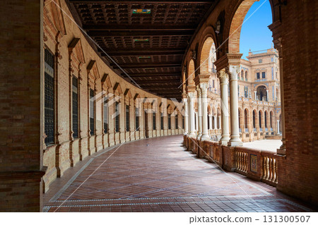 Seville Sevilla Plaza de Espana Andalusia Spain 131300507