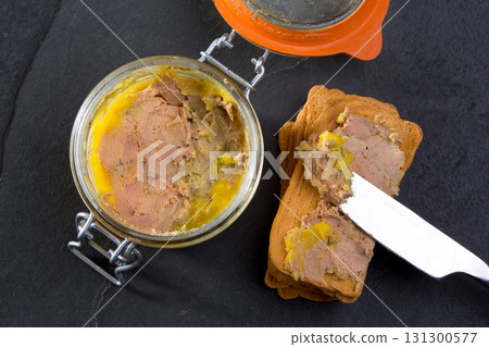 Canard Foie gras Pate made of the liver of a duck 131300577