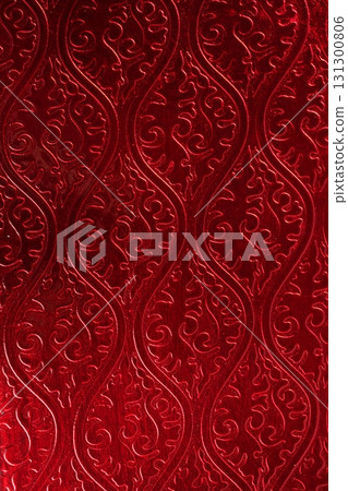 Red wallpaper, shiny and decorated 131300806