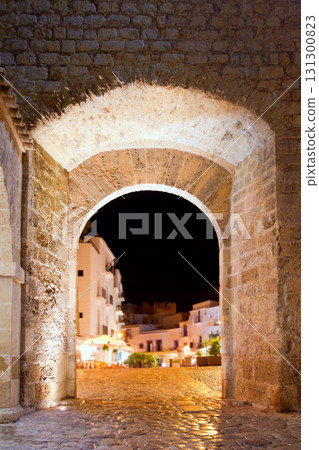 Ibiza castle fort door to Dalt Vila in Eivissa 131300823