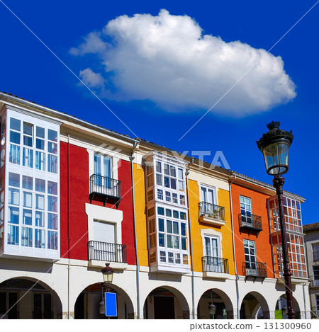 Burgos Street Santander arcades in Castilla Leon of Spain Burgos Street Santander arcades in Castilla Leon of Spain 131300960