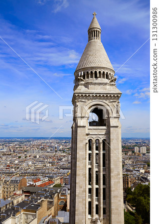 Paris skyline and Sacre Coeur in Montmartre Paris skyline and Sacre Coeur in Montmartre 131300986
