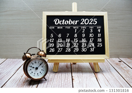 October 2025 annual monthly desk calendar for planning and management October 2025 annual monthly desk calendar for planning and management 131301816