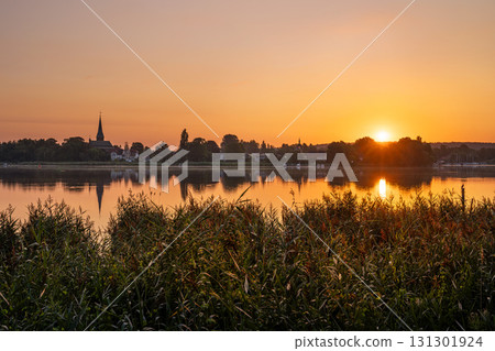Sunrise, Havelland close to Potsdam, Brandenburg, Germany 131301924