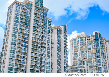 High-rise apartment buildings in Shanghai, China High-rise apartment buildings in Shanghai, China 131301970