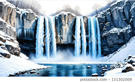 Clear abstract texture of fresh water drops and blue background Clear abstract texture of fresh water drops and blue background 131302009