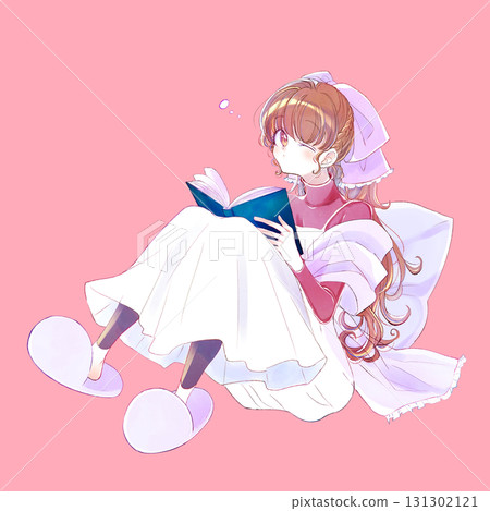 昏昏欲睡的女人讀一本書童話秋冬 131302121