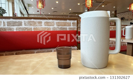 Scenery from a restaurant (cold water and pitcher) 131302627