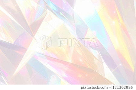 美麗的水晶背景紋理 - 米色 131302986