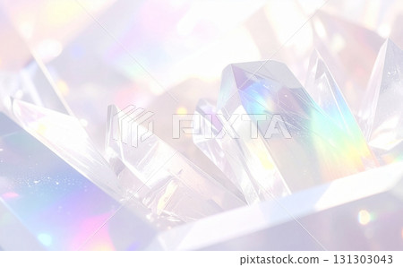 美麗的水晶背景紋理白色 131303043
