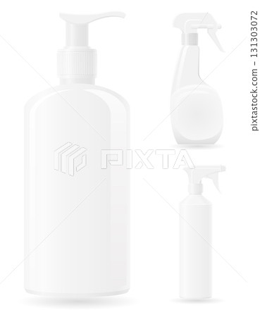 plastic spray bottle cartoon stock vector illustration 131303072