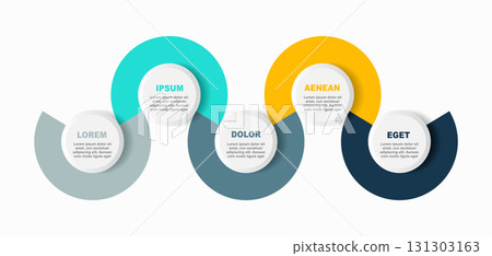Infographic design template with place for your data. Vector illustration. 131303163