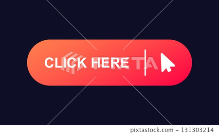 Interactive bright call to action button with click icon for engagement 131303214