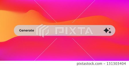 Ai-inspired interface with generate button and modern design elements for digital creativity 131303404