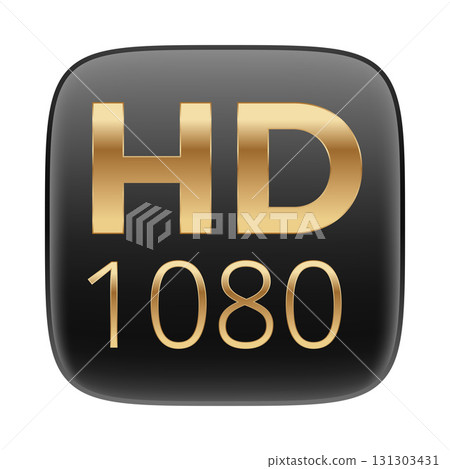 Hd 1080 icon: high-definition digital display symbol Hd 1080 icon: high-definition digital display symbol 131303431