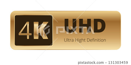 4k uhd ultra high definition label: premium quality graphics display 131303459