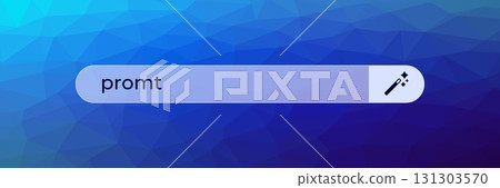 Ai search bar with typo and magic wand icon for artificial intelligence technology themes Ai search bar with typo and magic wand icon for artificial intelligence technology themes 131303570