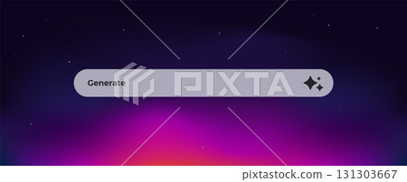 Ai patterned search box with subtle icons representing artificial intelligence technology 131303667