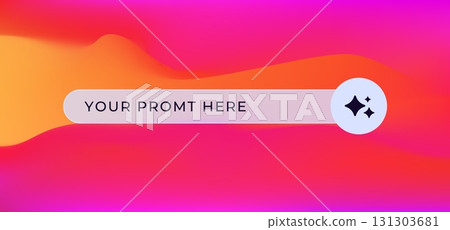 Ai interface highlighting custom prompt bar for neuro applications and interactions Ai interface highlighting custom prompt bar for neuro applications and interactions 131303681