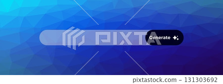 Ai interface button with generate icon for artificial intelligence applications 131303692