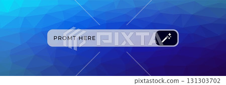Ai text box with magic icon for interactive artificial intelligence user interface design Ai text box with magic icon for interactive artificial intelligence user interface design 131303702