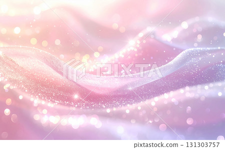 閃耀的粉紅色幻想背景素材 131303757