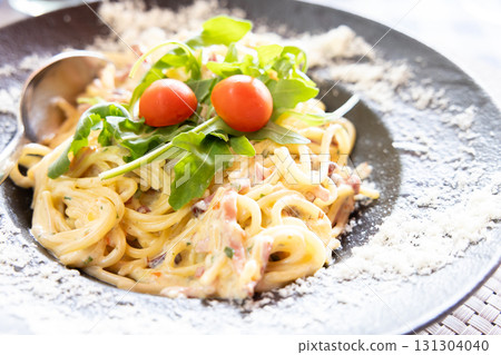 Delicious carbonara pasta Delicious carbonara pasta 131304040