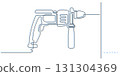 electric, screwdriver, sketch 131304369
