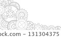 Gear background.Engineering industrial.Technical drawing .Technology banner.Vector illustration . 131304375