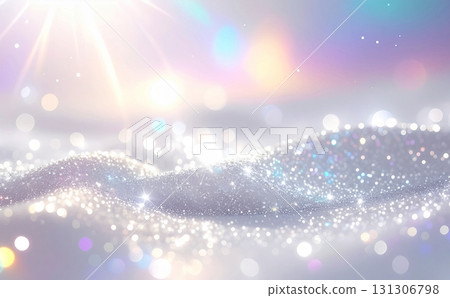 Sparkling rainbow colored fantastic background material 131306798