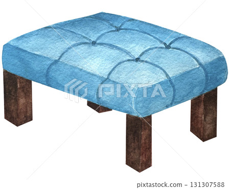armchair, chair, watercolor 131307588