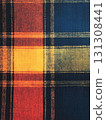 texture of a plaid fabric 131308441