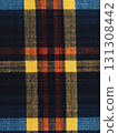 texture of a plaid fabric 131308442